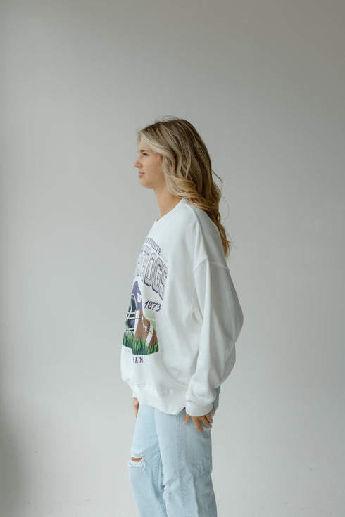 TCU Malone Multimedia OS Fleece Crew